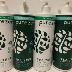 PureZero Shampoo/Conditioner—Tea Tree & Matcha 20oz (*Please Read Post Description*)