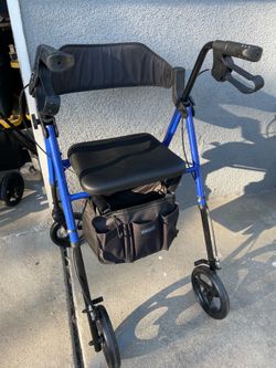 Wheel chair with under chair organizer