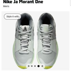 Nike Ja 1 Basketball Shoes (FQ4796-003, Light Silver/Cyber/Cool Grey/Granite) Size 9.5