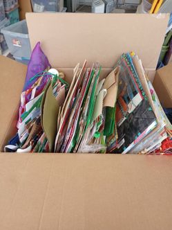 Assorted gift bags and boxes