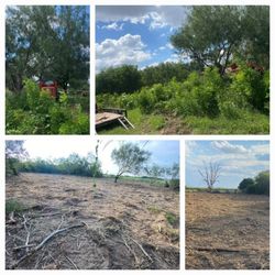 work is done clearing land and clearing land. and more things 