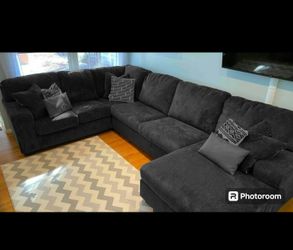 Gray Sectional Couch Sofa With Chaise