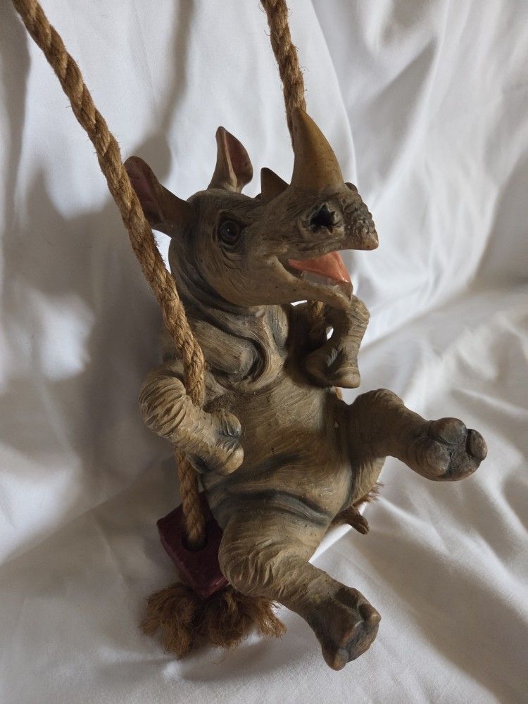 Swinging Rhino Decoration
