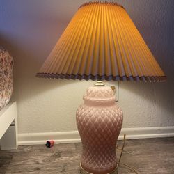 Vintage 1960s Diamond Glass Lamp 