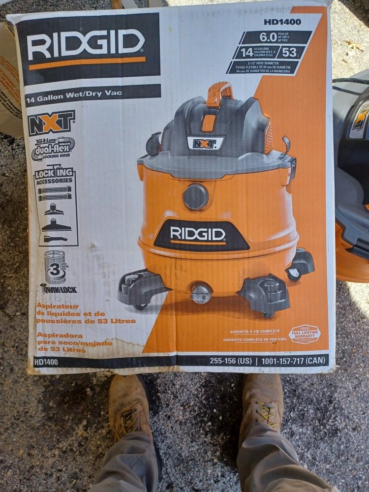 Ridged 14 Gal  Wet /dry Vac