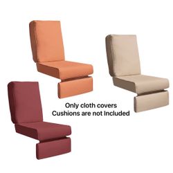 3 Of Outdoor Chair Recliner Cushion Cover Deep Seat,UV Resistant, Water Resistant 