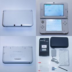 Nintendo 3DS XL w 128GB Games White + Accessory Bundle