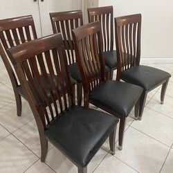 6 dining table chairs  Make Offer!