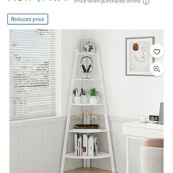 White Corner Shelf 