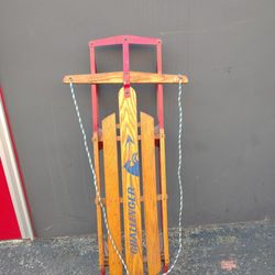 Vintage American Challenger Flyer Sled Easy Steering 50s
