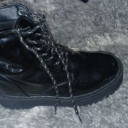 Black Combat Boots(goth)