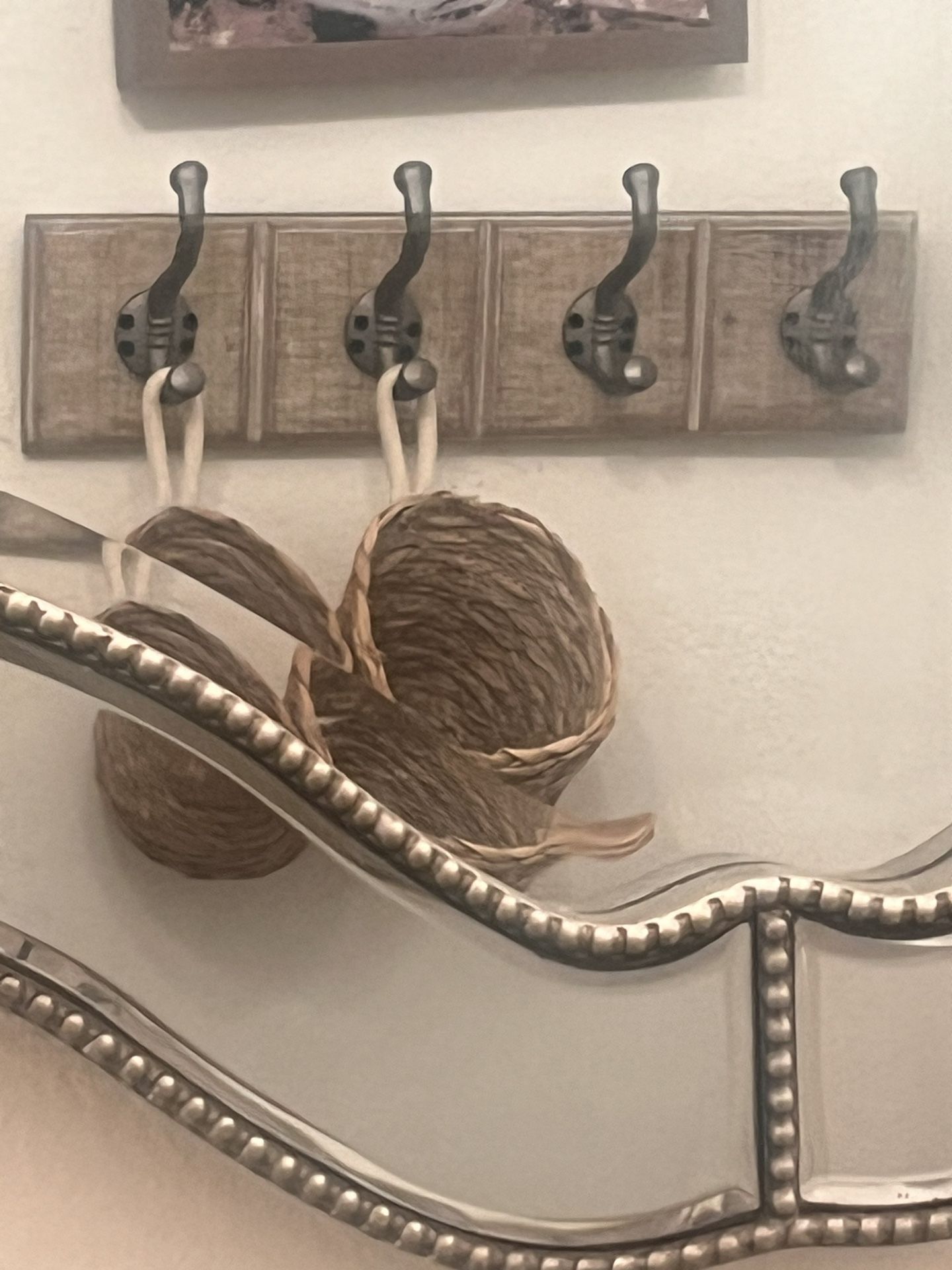 Rustic farm House style Wall plague With Hooks