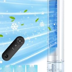 “New”35” Tower “Oscillating “Air Cooler W/remote ,portable(1.2L,3 Ice Packs,7hr Timer(retail$139)