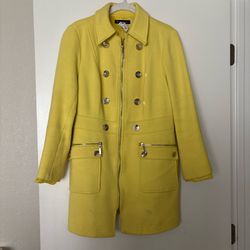 Yellow double breasted coat