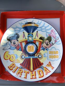 Collectible Disney 60th birthday plate
