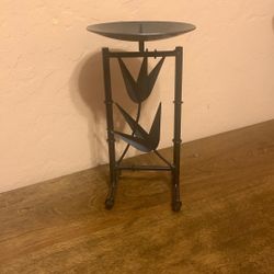 Vintage Wrought Iron Candleholder 