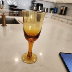 67 Count Amber Wine Glasses