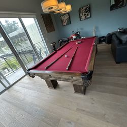 Adler 9 Foot Pool Table Owned By William Holden 