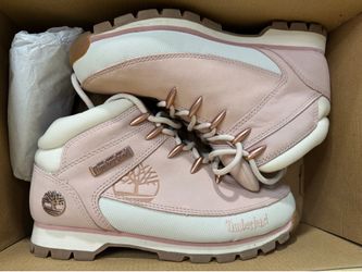 Size 8/ women’s /Timberland Women's Euro Hiker Boots in Light Pink