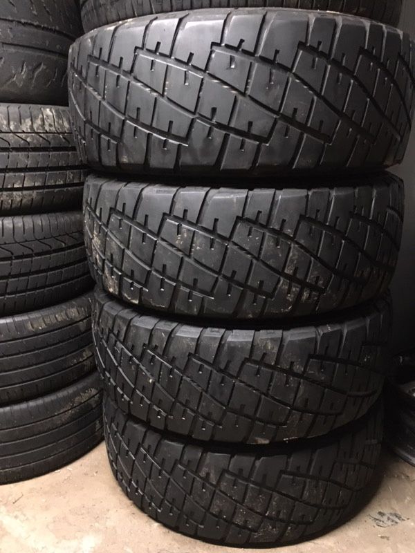 GENERAL RED LETTERS TIRES 35x12.50R18 70-80% tread (4)
