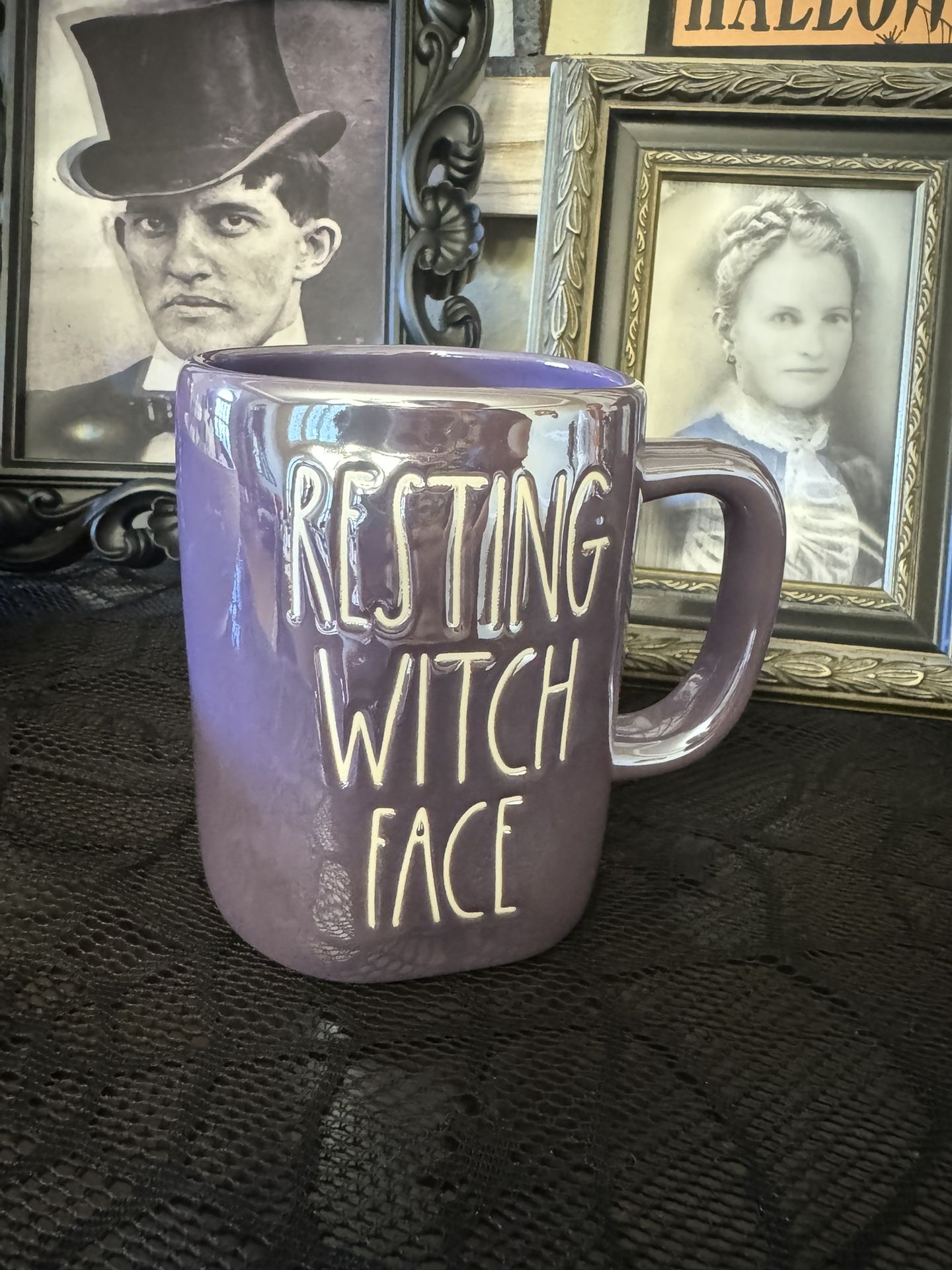 Rae Dunn Mug Purple Witch