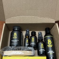 Beard Club Advanced Beard Care Kit – 7 Piece Set – New