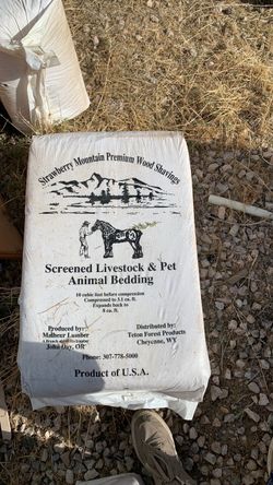 Wood shaving bedding