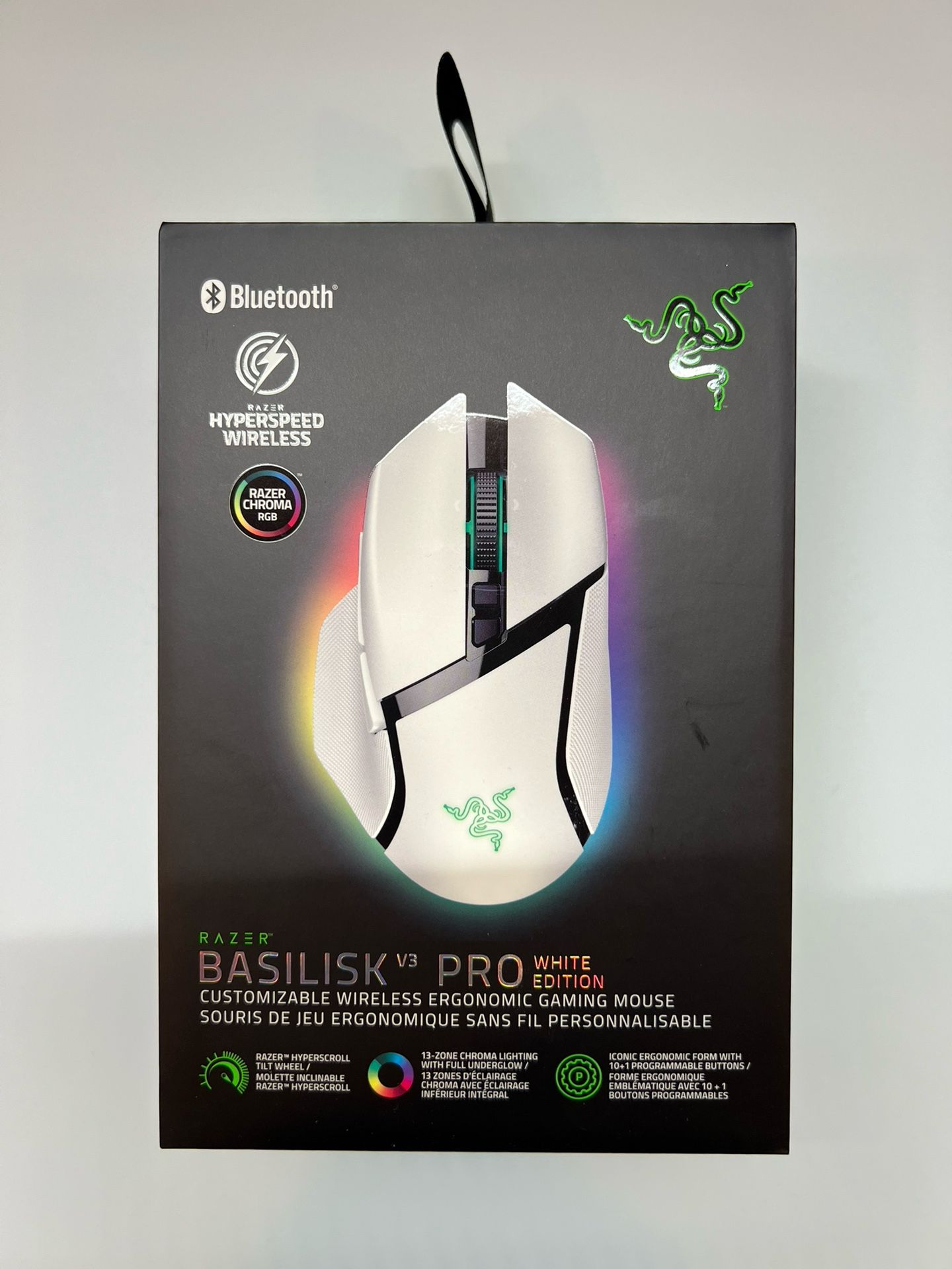 Razer Basilisk V3 Pro Wireless Gaming Mouse - White NEW