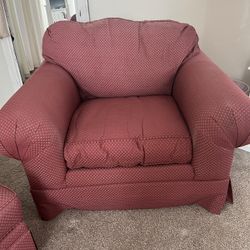 Ethan Allan Oversized Chair & Ottoman