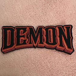 DEMON iron on patch     (shipping only )
