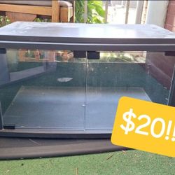 Entertainment Center! Pivots, Glass Cabinet 