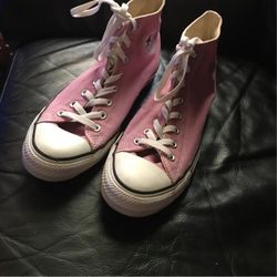 Pink Converse High tops 