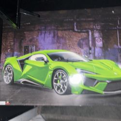 Green Super Car Poster  Model-Trends