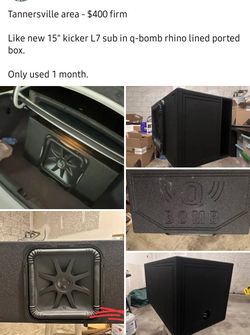 15" Kicker L7 SUBWOOFER IN CUSTOM BOX