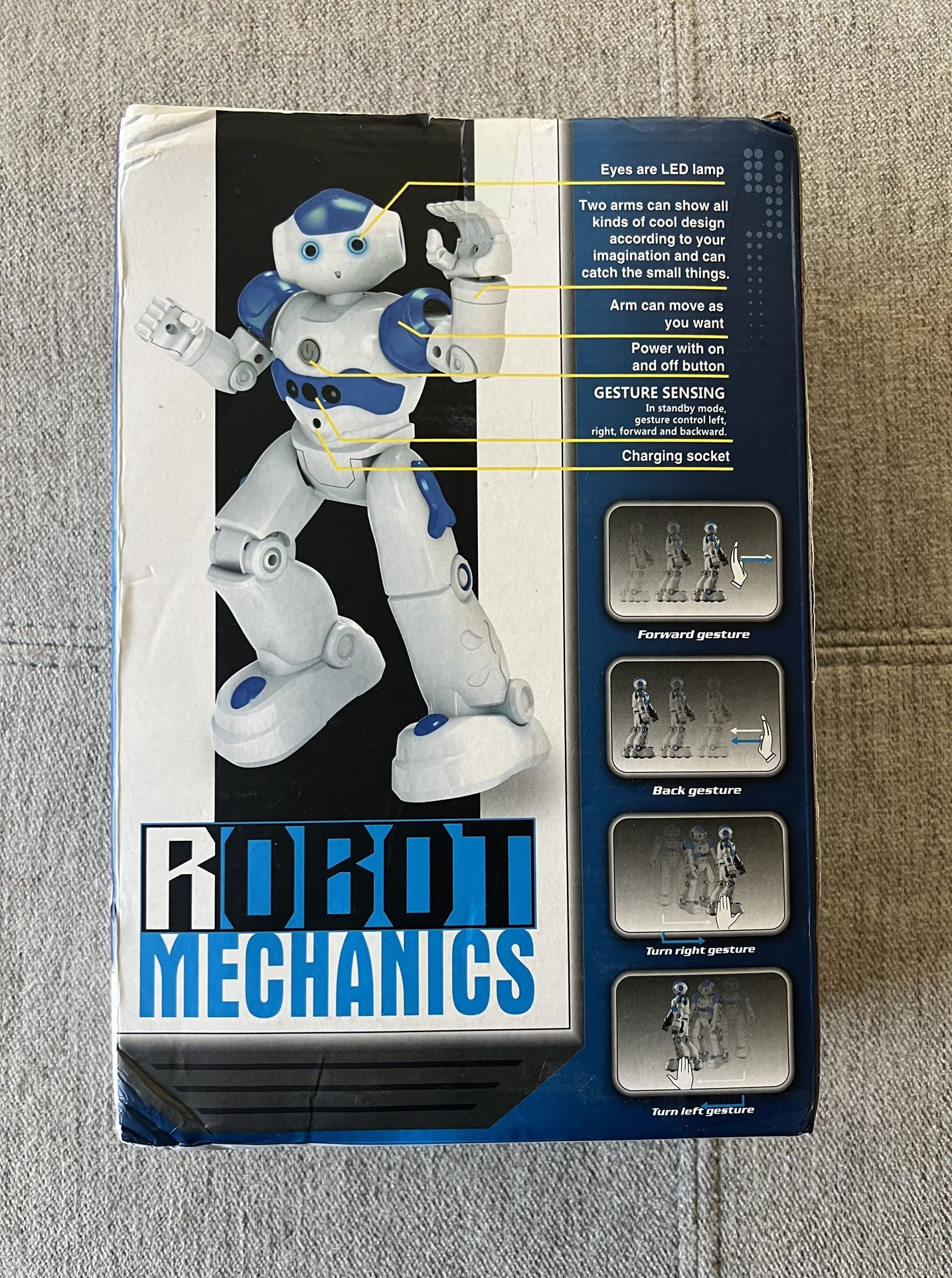 SameWin Robot Mechanics Blue/White Remote Control Robot 8+ With Box