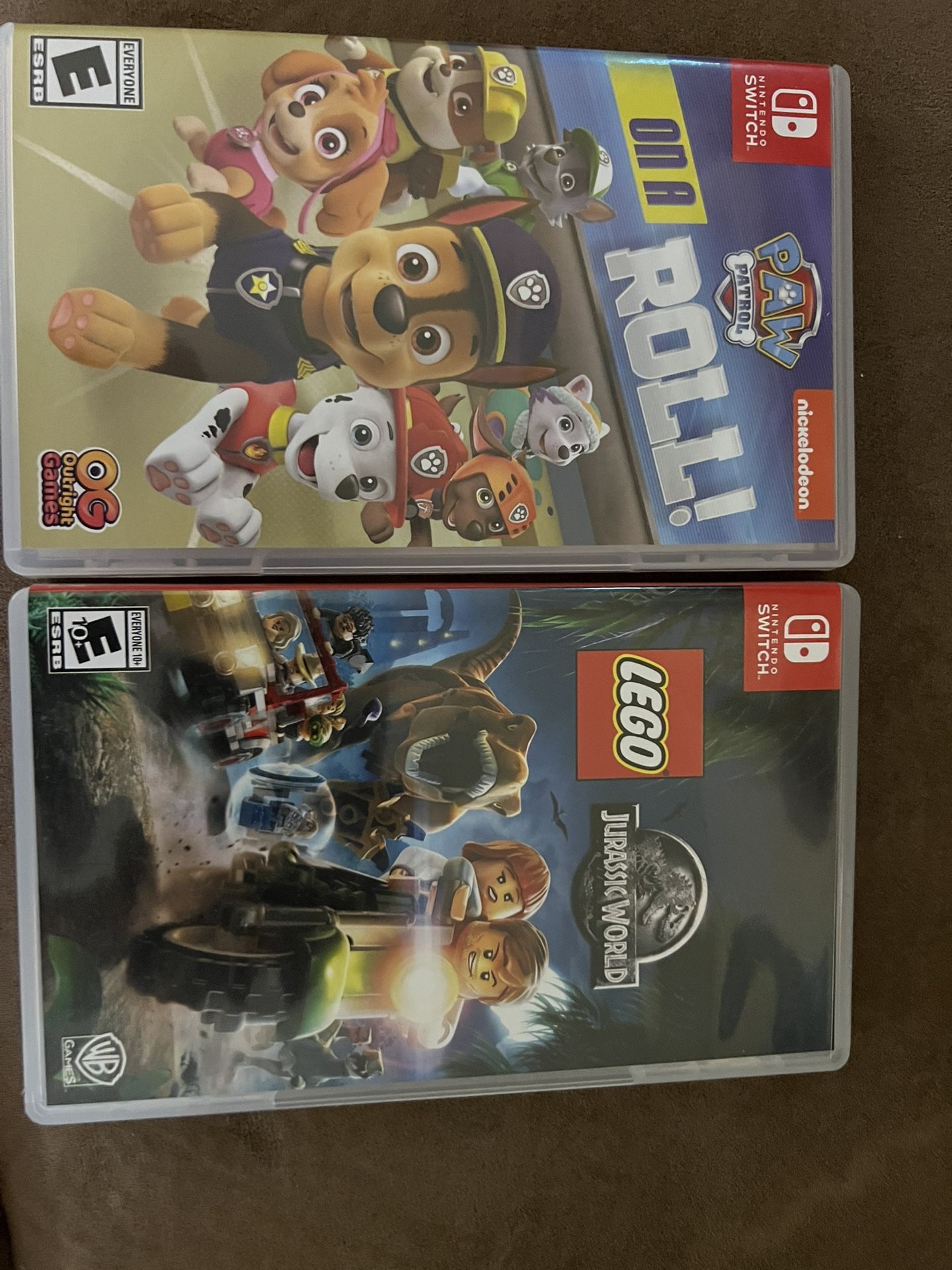 Nintendo Switch Games Paw Patrol And Lego Jurassic World