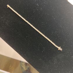Rose Gold Plated Diamond Braclet! 