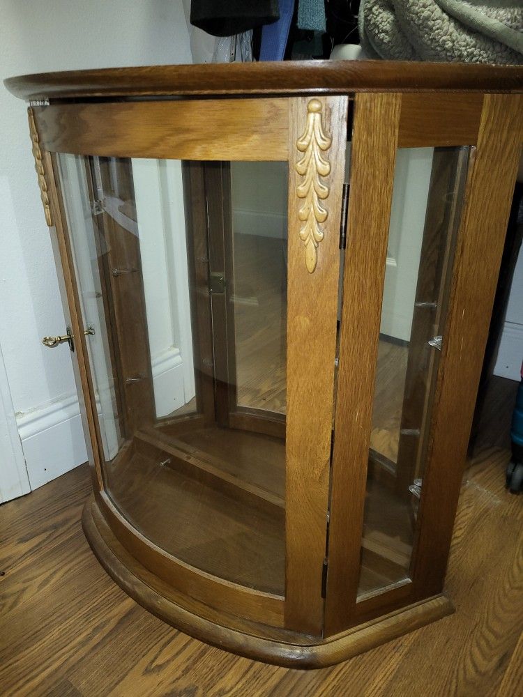 Wall Curio Cabinet With Shelves