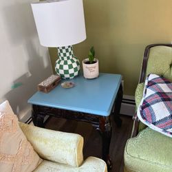 Brown/blue Side Tables For Sale 