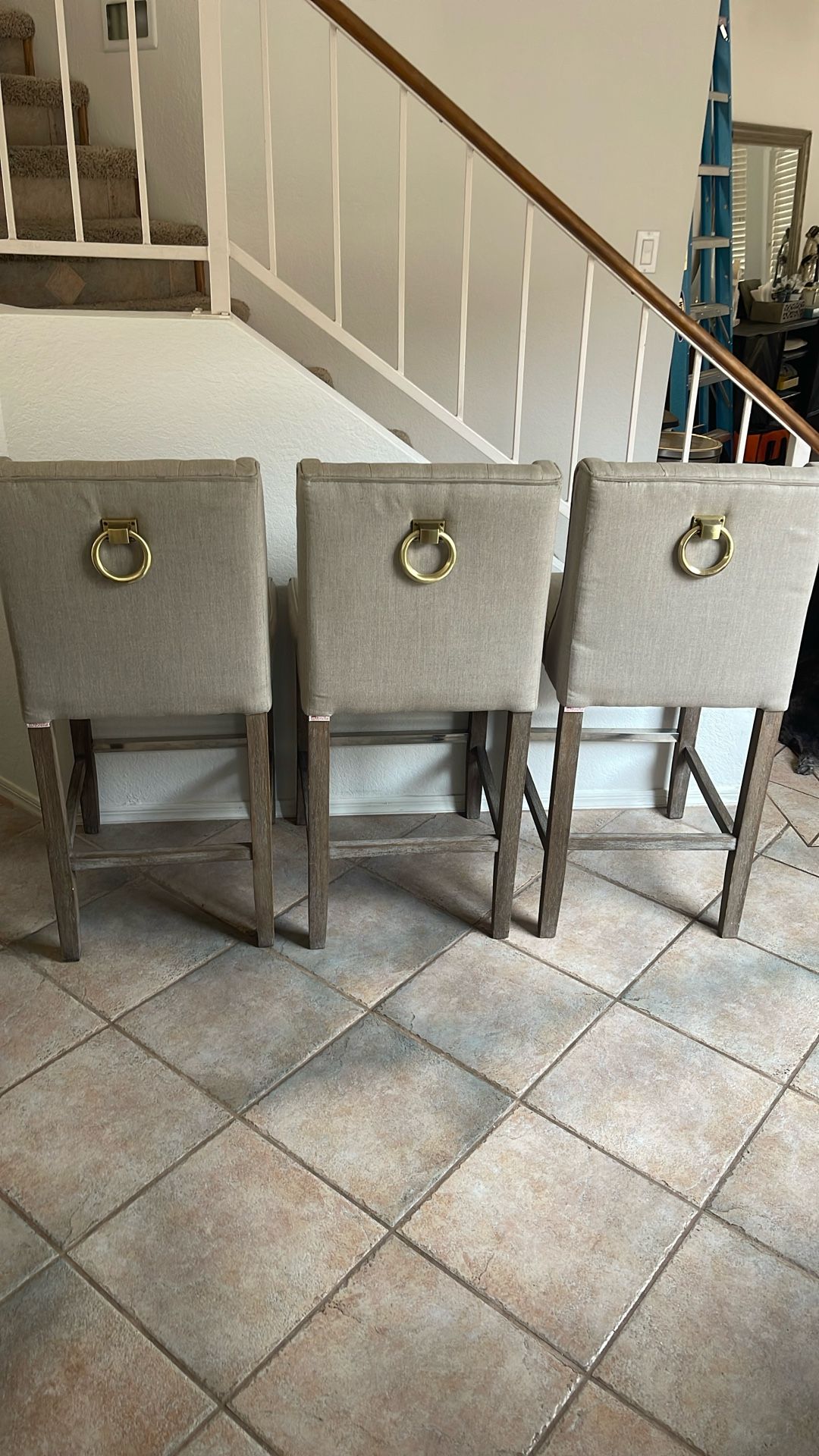 3 Counter Height Stools- 