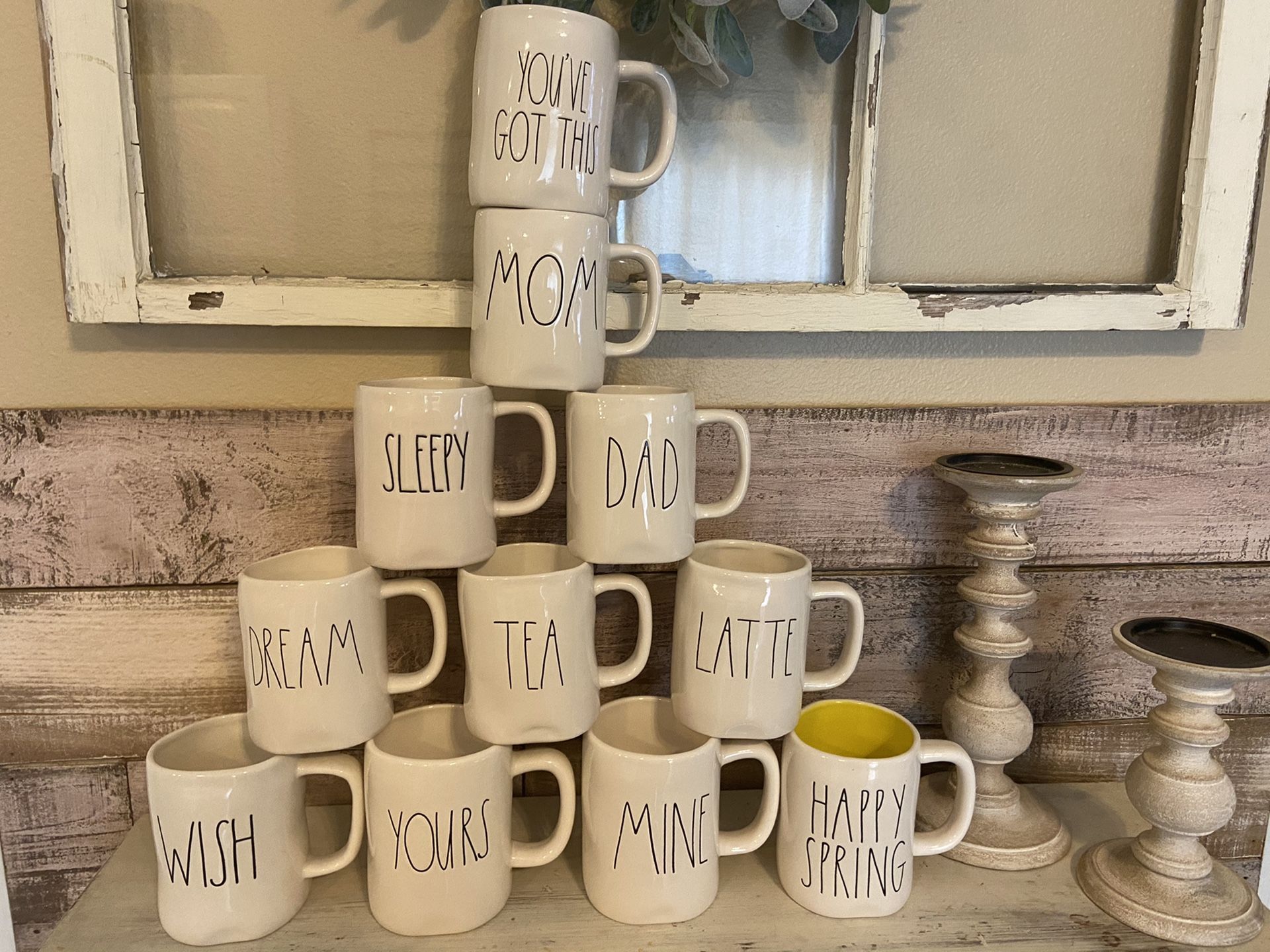 Rae Dunn coffee mug lot