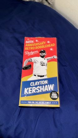 Clayton Kershaw Dodgers 60th Anniversary Retro Bobblehead