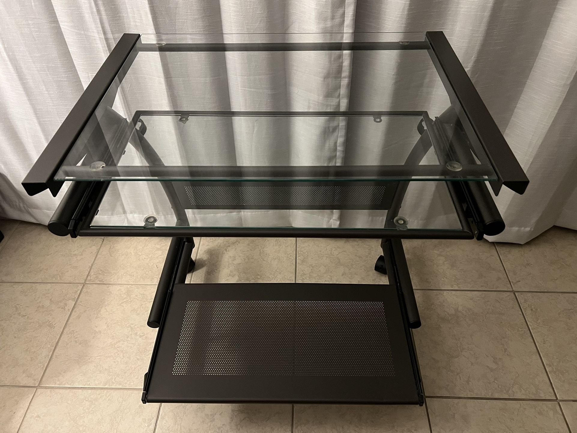 Glass and Metal Desk