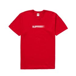 Supreme Motion Logo Tee Shirt Red New Size Medium