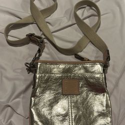 Coach Silver Crossbody Bag Never Used