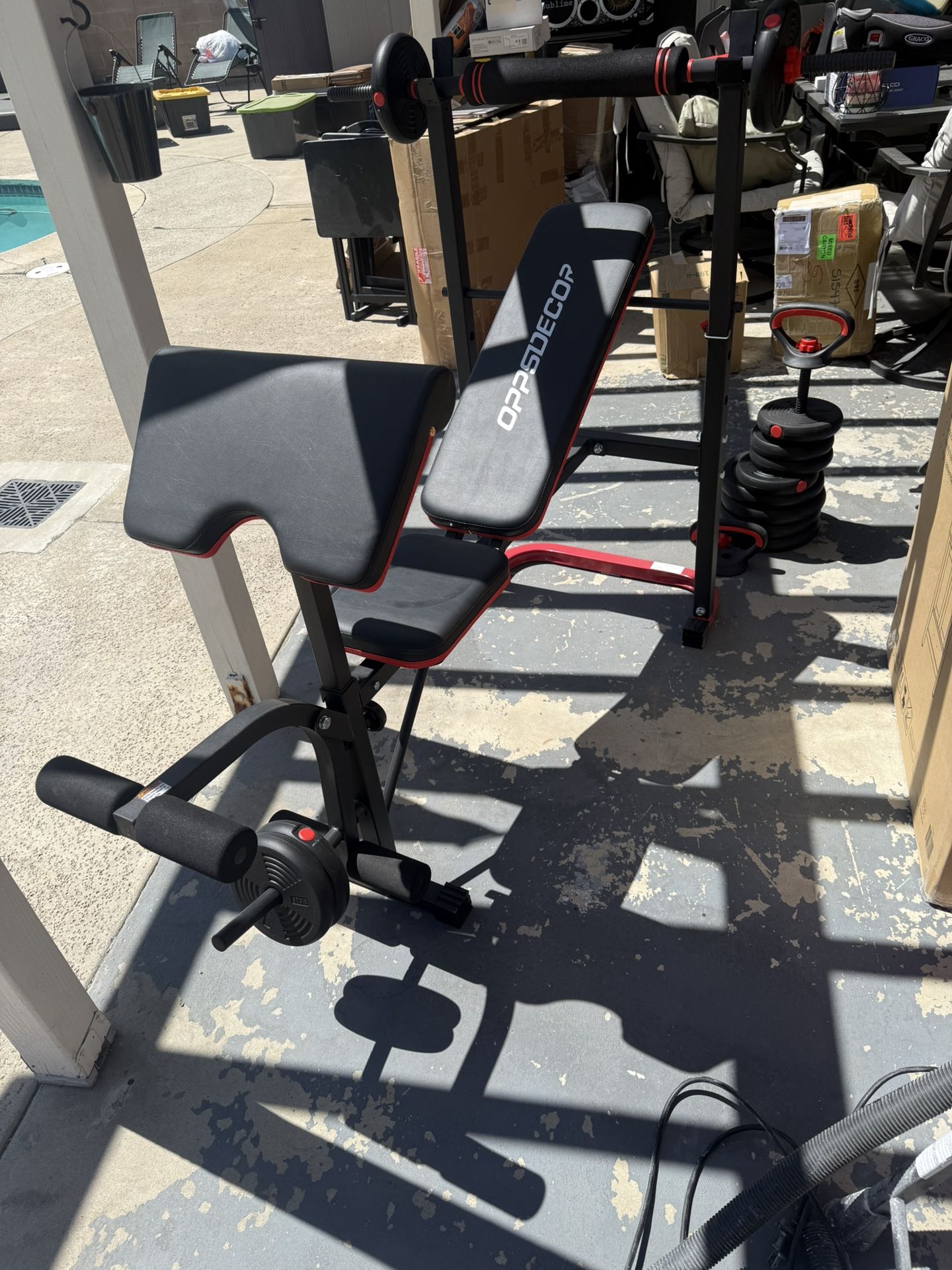Oppsdecor Weight Bench And Weights