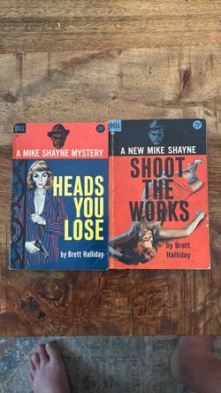 Vintage Mike Dgayne mystery books