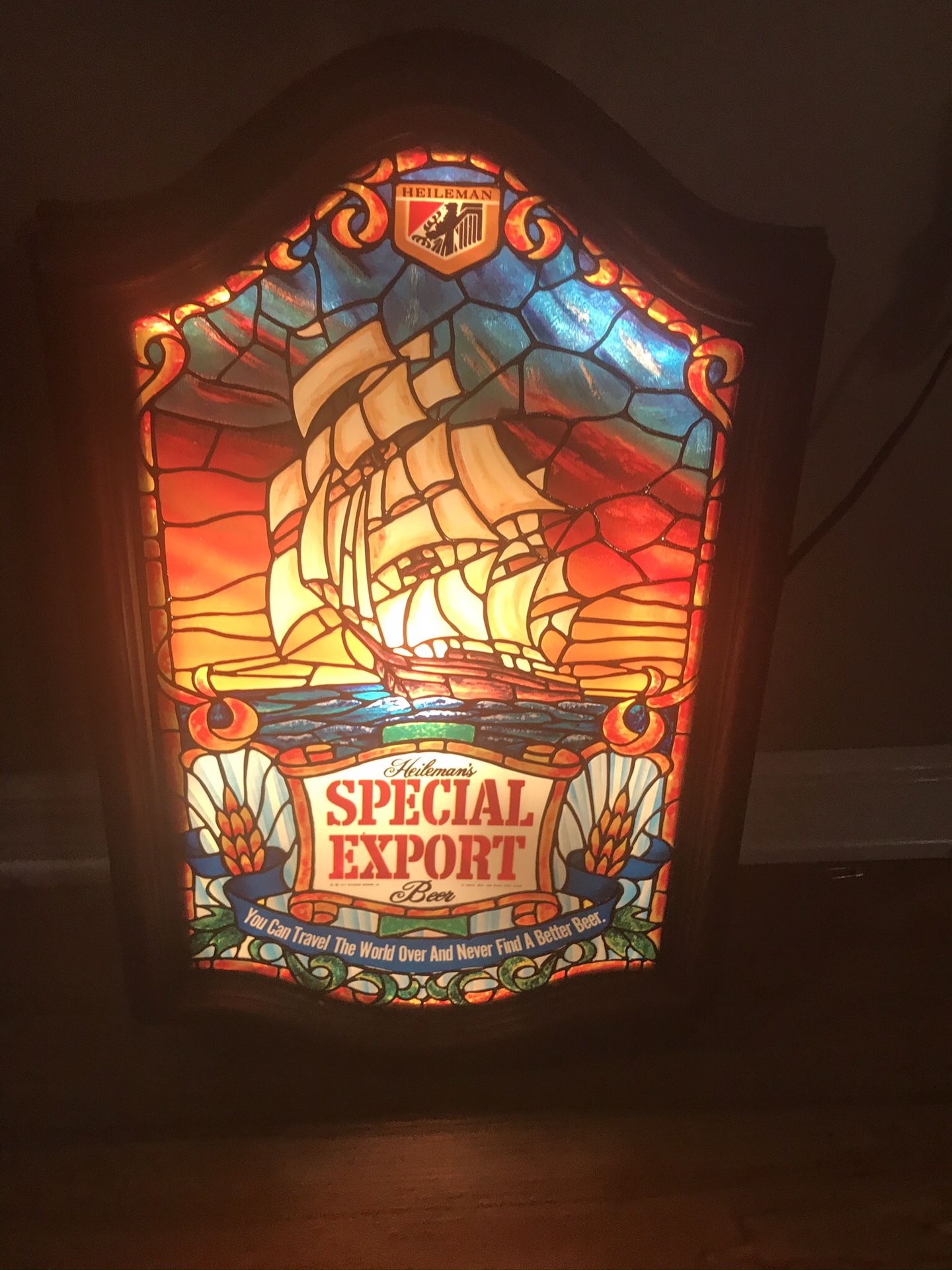 Very Rare 1979 Heileman's Special Export Beer Bar Sign Light