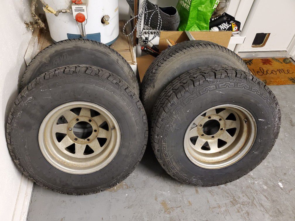 6x5.5 tires rims trailer