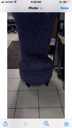 Throne Chair Purple Velour chair for the Queen